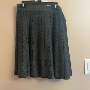 Grey and black wool skirt pre owned good condition